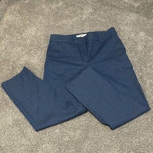 Loft blue straight leg‎ dress pants slacks size 2